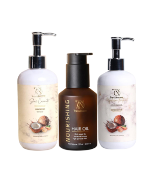 Shea Coconate Shampoo & Hyaluron Treatment Conditioner & Tressénova High Porosity Hair Oil