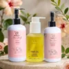 Flora Strength Shampoo & Flora Shine Conditioner & Tressénova Low Porosity Hair Oil